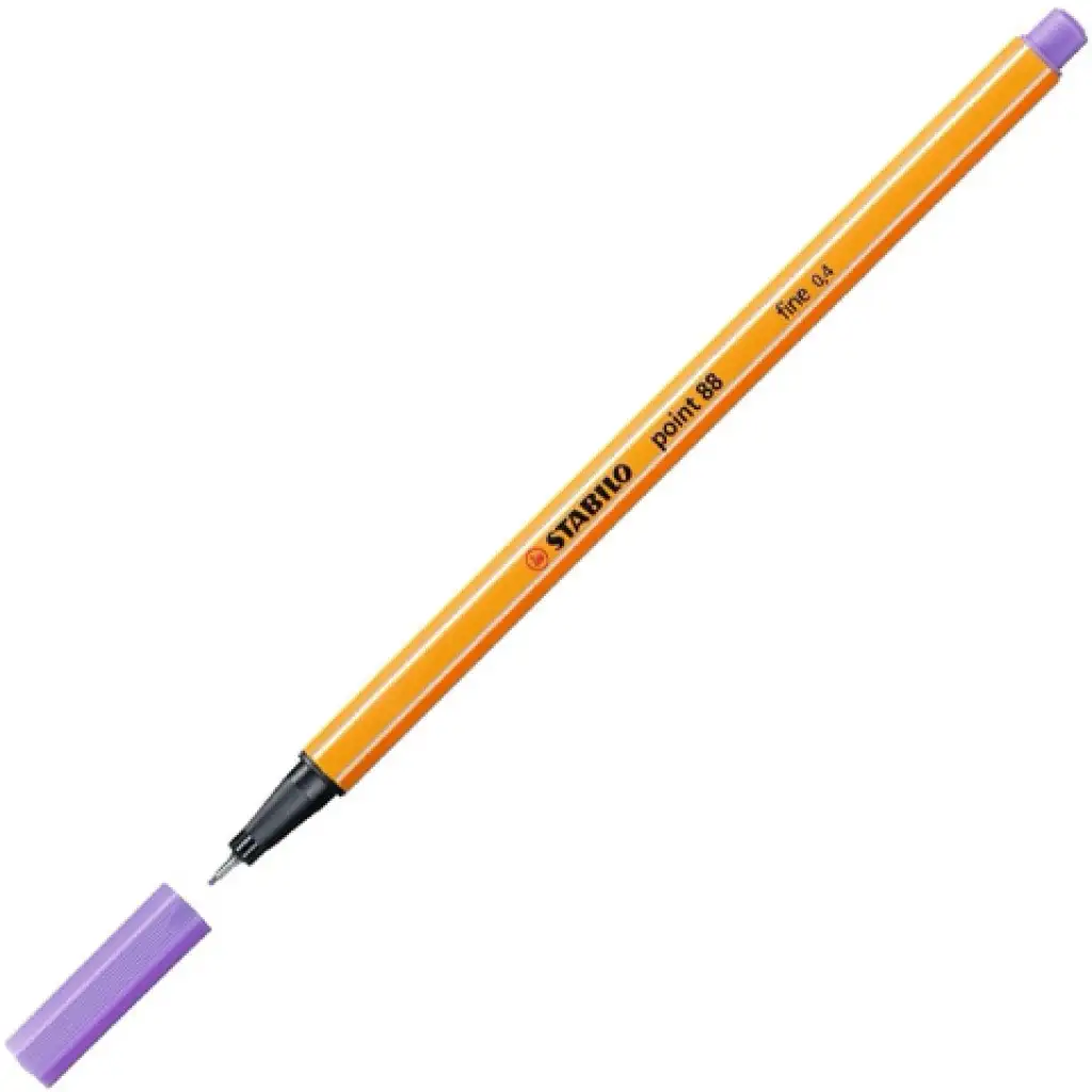 Stabilo: Point 88 tűfilc világos lila színben 0,4mm kép 2