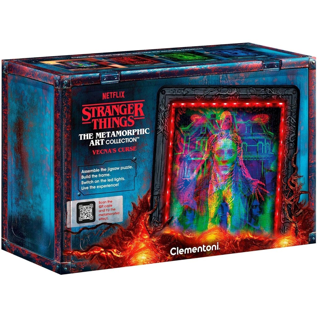 Stranger Things – Vecna’s Curse 520 darabos puzzle kerettel és RGB LED világítással – Clementoni kép 1