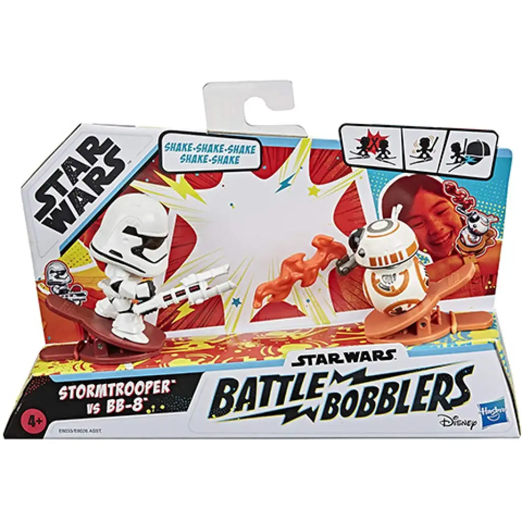 Star Wars Battle Bobblers BB-8 vs Stormtrooper csipeszes figura - Hasbro kép 1