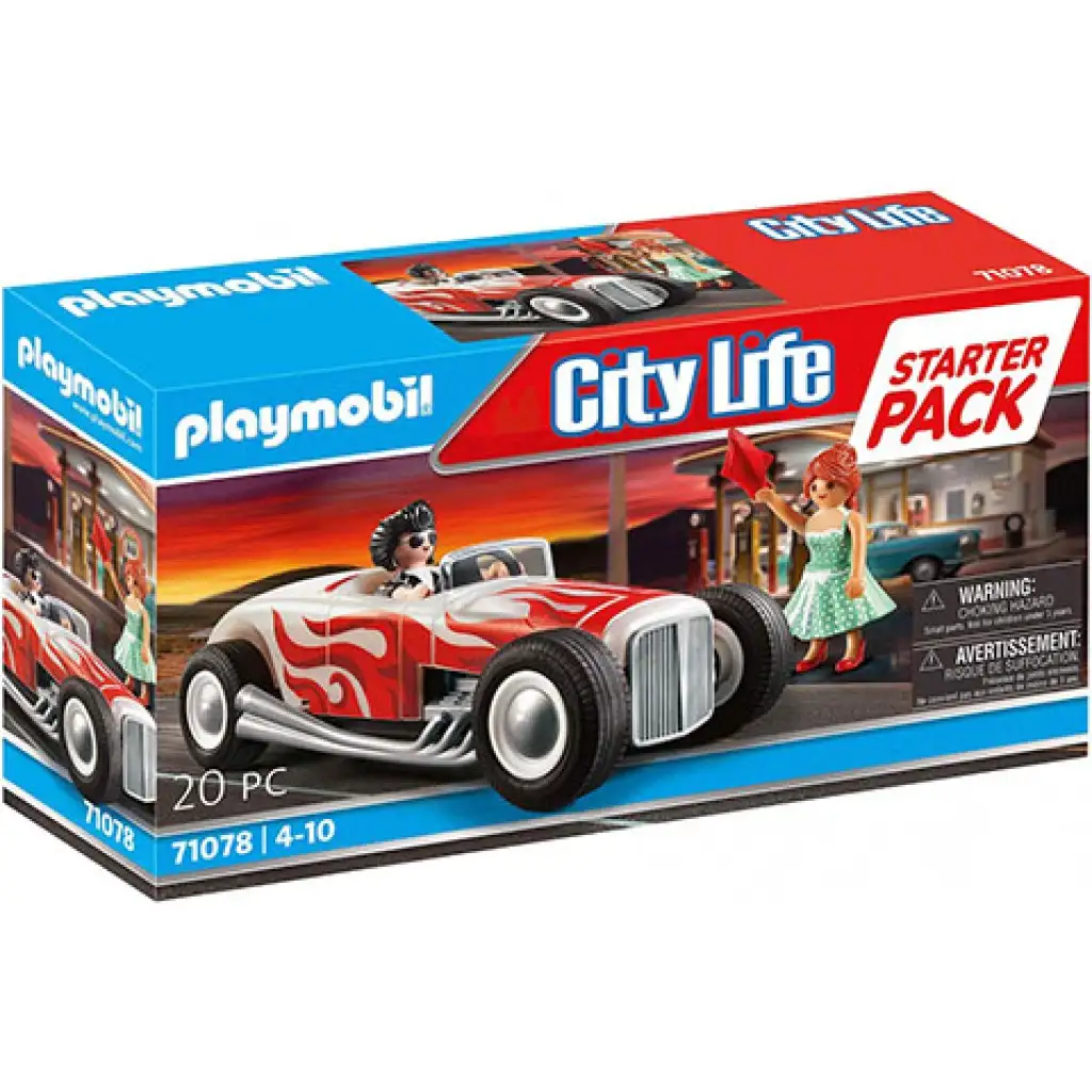 Playmobil: Starter Pack Hot Rod (71078) kép 1