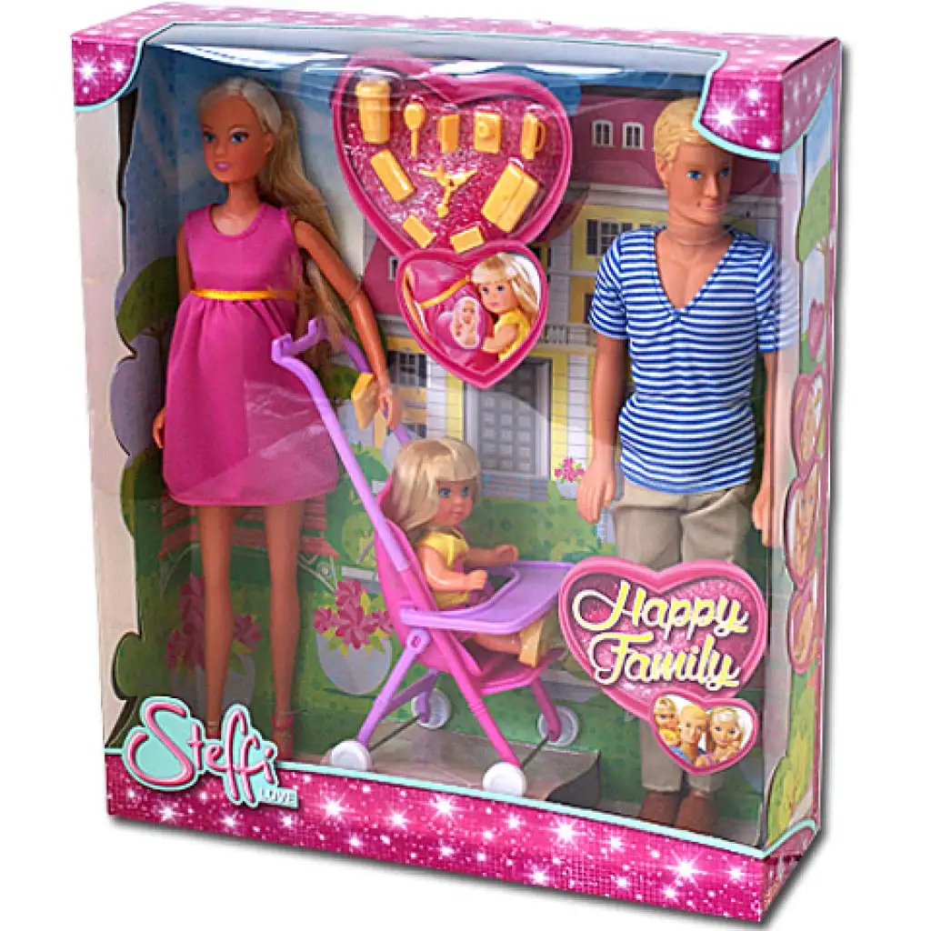 Steffi Love: Boldog család babaszett - Simba Toys kép 1