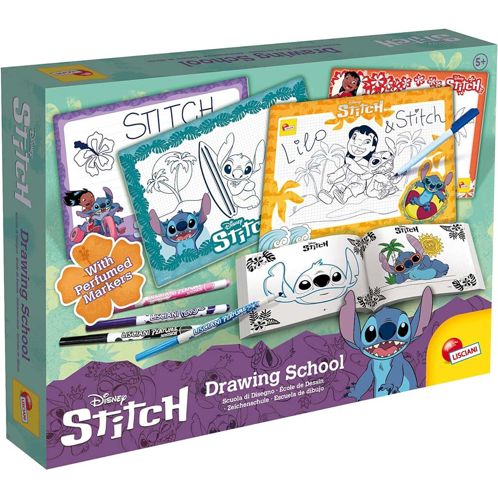 Disney Stitch rajziskola szett - Lisciani kép 1