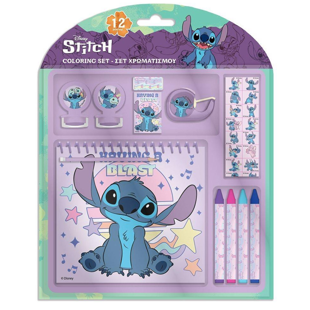 Luna: Stitch 12db-os színező szett kép 1