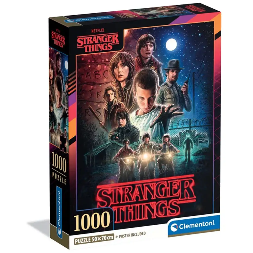 Stranger Things 1. évad 1000 db-os puzzle poszterrel - Clementoni kép 1