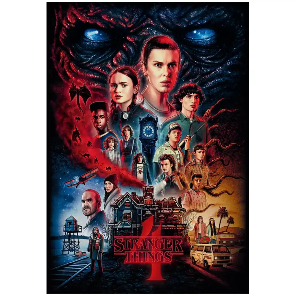 Stranger Things 4. évad 1000 db-os puzzle poszterrel - Clementoni kép 2