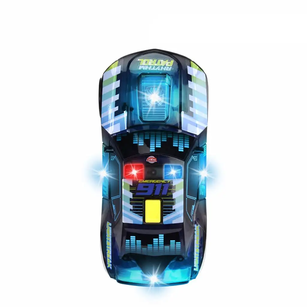 Streets Beatz Rhythm járőr 20cm-es autó fénnyel és hanggal - Dickie Toys kép 3