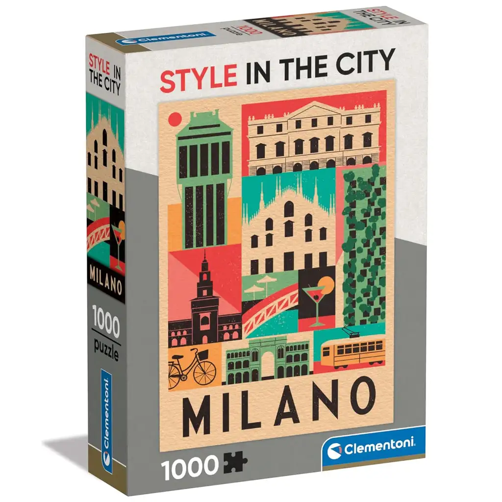 Style in the city Milánó 1000db-os puzzle - Clementoni kép 1