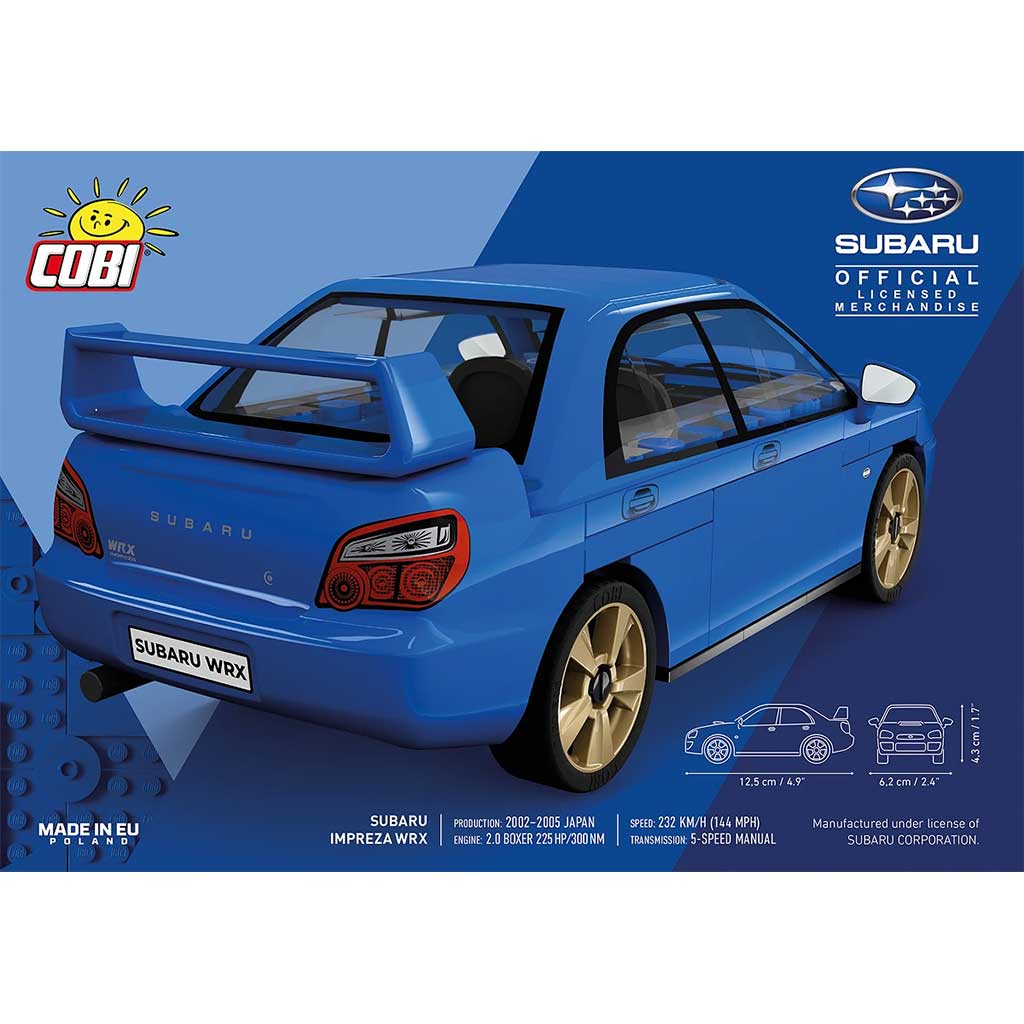 COBI: Subaru Impreza WRX autó építőjáték (24648) kép 2