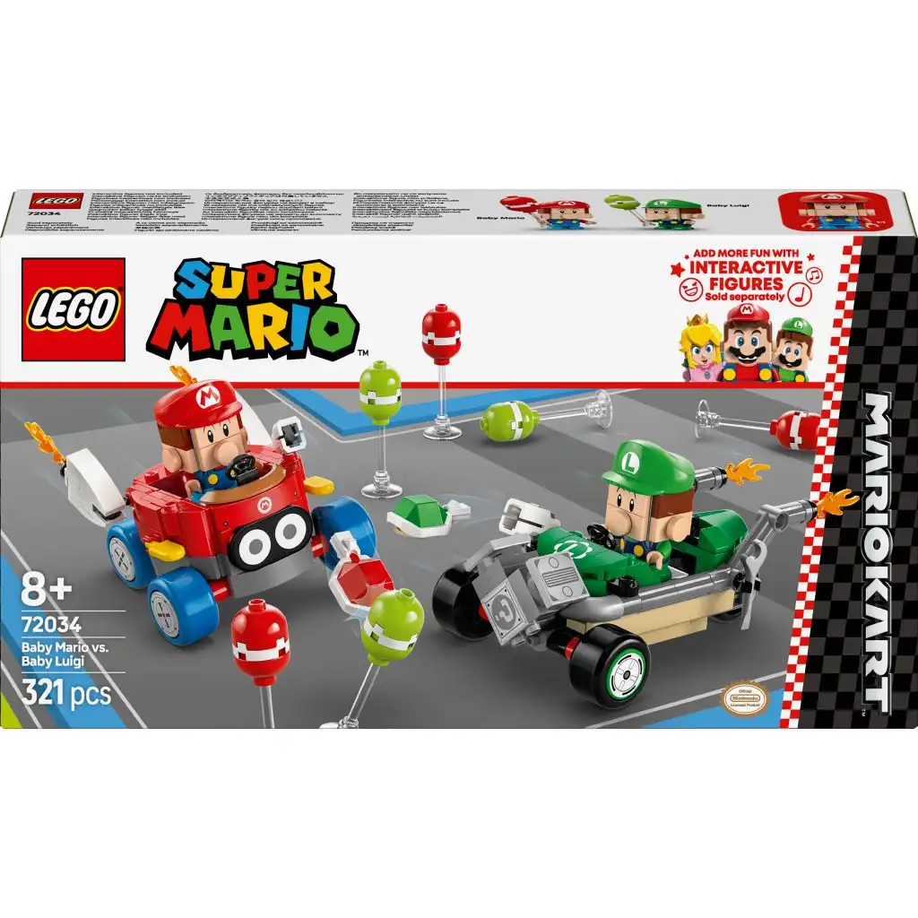 LEGO® Super Mario™: Mario Kart™ – Baby Mario és Baby Luigi (72034) kép 1