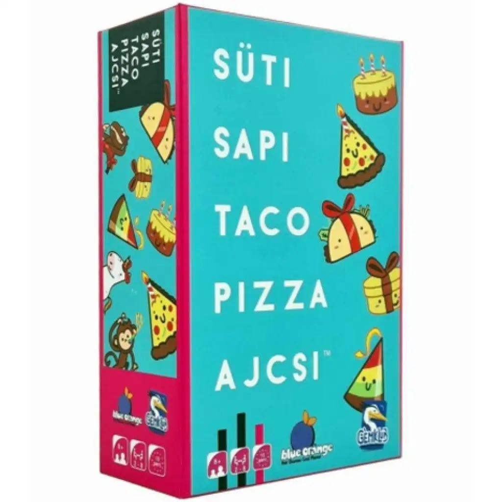 Süti, sapi, taco, pizza, ajcsi társasjáték kép 1