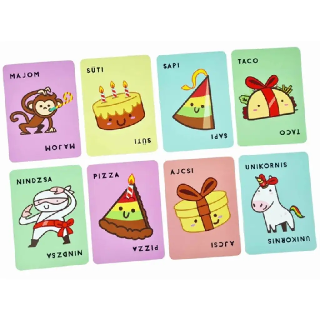 Süti, sapi, taco, pizza, ajcsi társasjáték kép 3