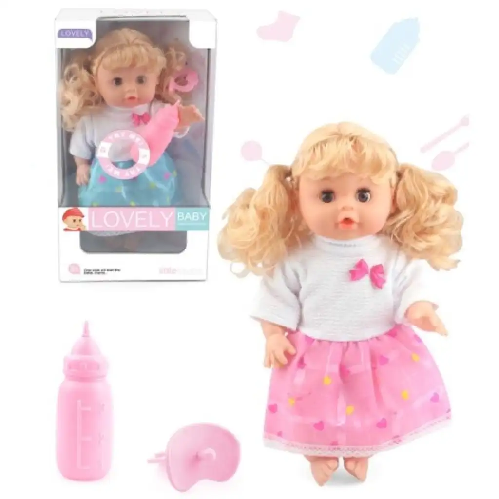 Sweet Baby baba szőke hajjal, hanggal és cumikkal több változatban kép 1