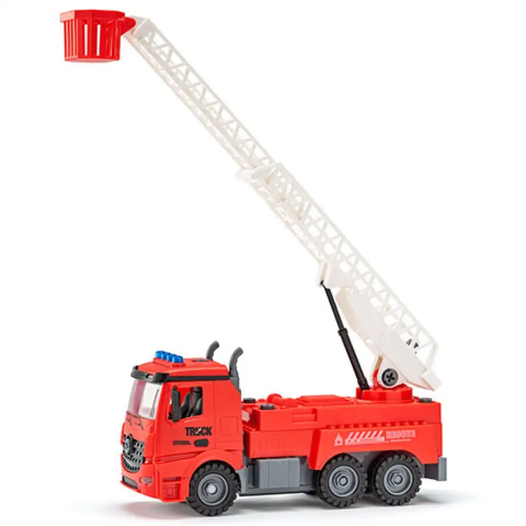 RC szerelhető távirányítós tűzoltókocsi 30cm - Woodyland kép 1
