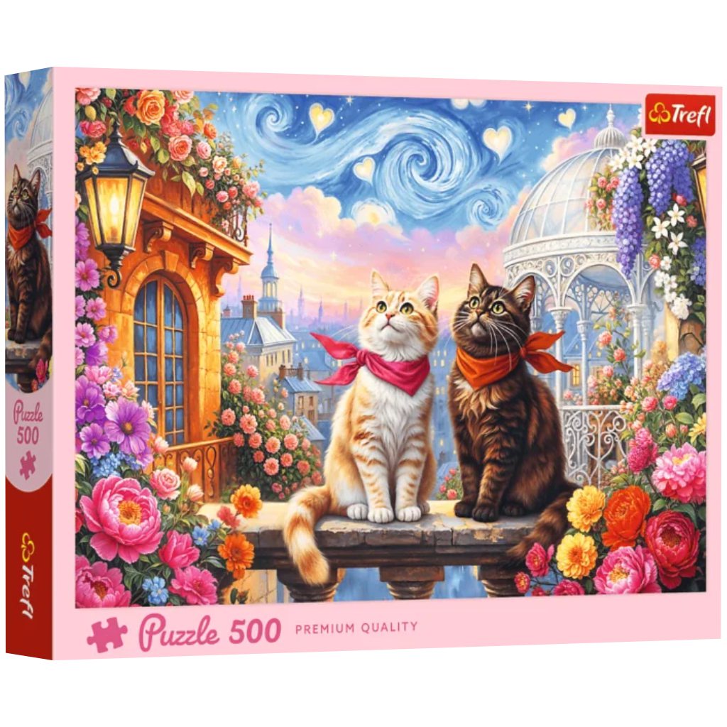 Szerelmes cicák Premium Quality 500 db-os puzzle – Trefl kép 1