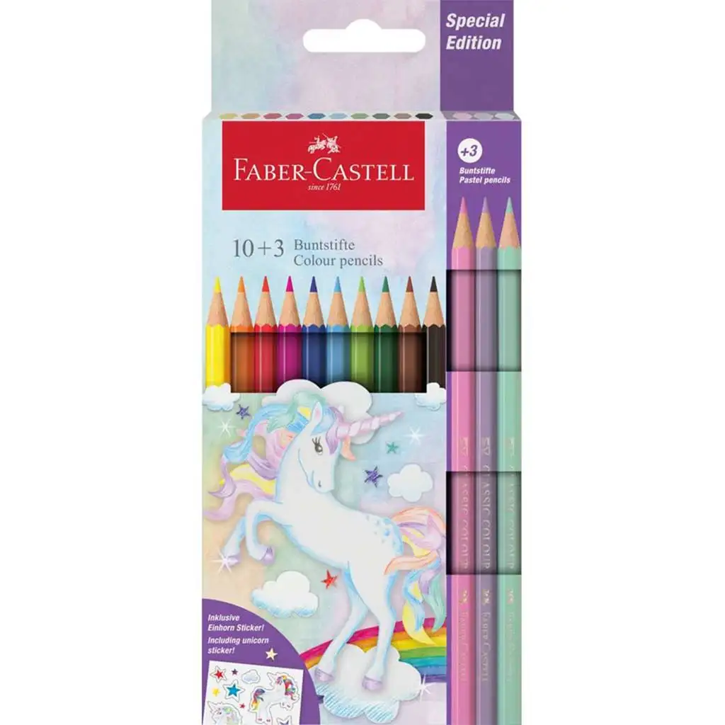 Faber-Castell: Grip Unikornis színes ceruza szett 13db-os pasztell színekben kép 1