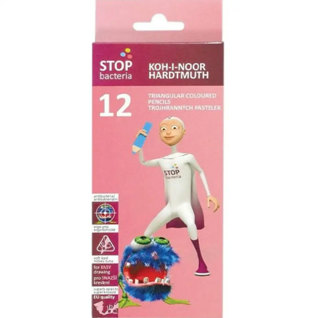 ICO: Koh-I-Noor Stop Bacteria 12db-os színes ceruza kép 1