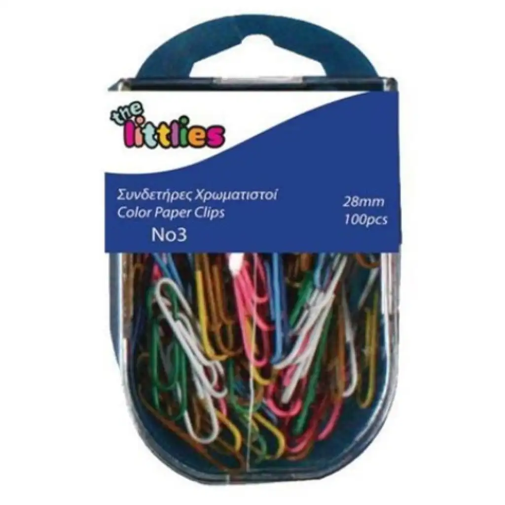 Színes gemkapocs szett 100db-os 28mm kép 1