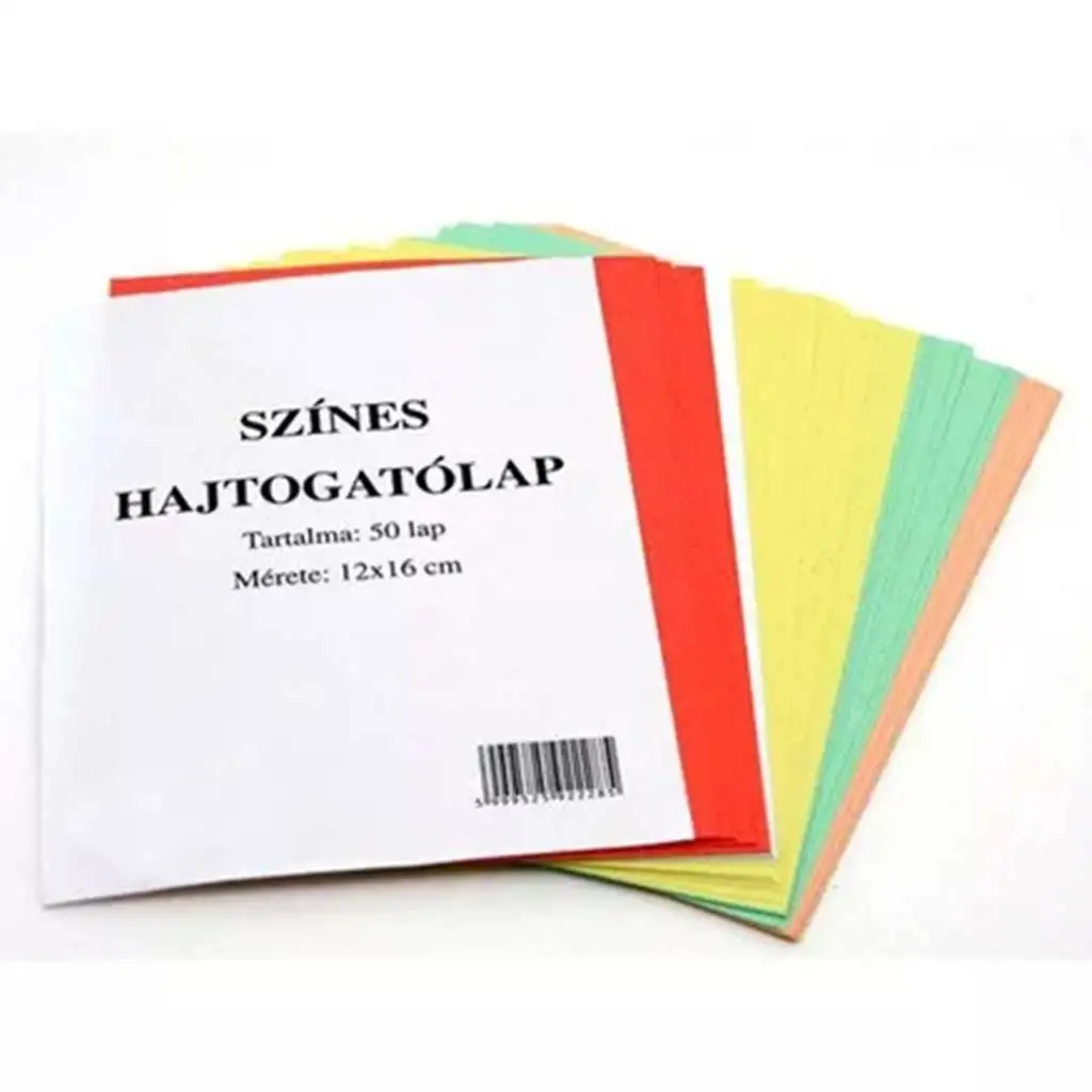 Színes hajtogatólap 50 lapos 12x16cm kép 1