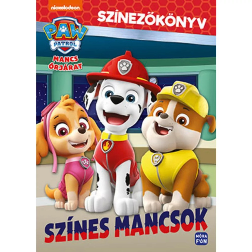 Móra: Mancs Őrjárat - Színes mancsok Színezőkönyv kép 1