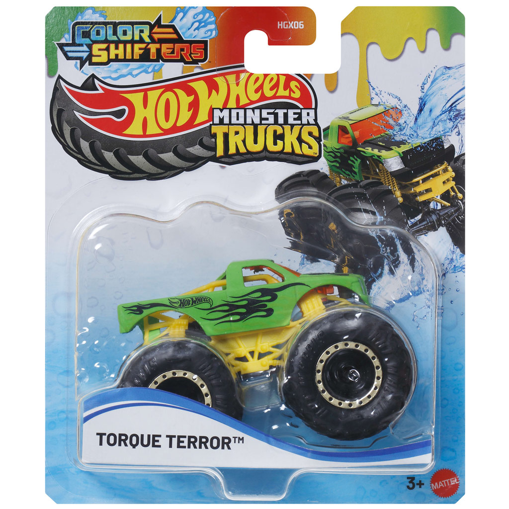Hot Wheels Monster Truck: Torque Terror színváltós kisautó 1/64 - Mattel kép 1