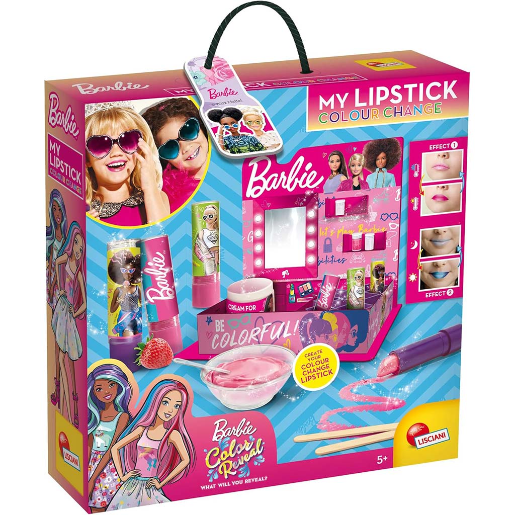Barbie Színváltós Rúzs varázs szett - Lisciani kép 1