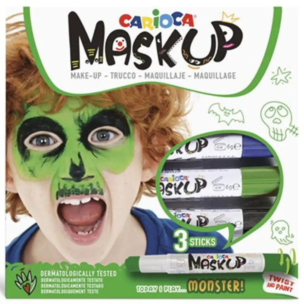 Carioca Maskup: Szörny arcfestő szett 3 színnel kép 1