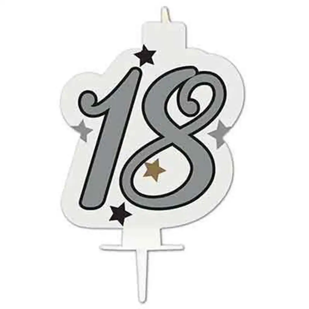 Szülinapi számgyertya - 18-as szám kép 1