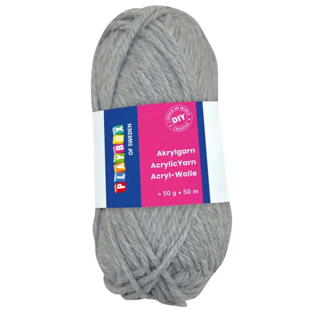PlayBox: Akril fonal 50g szürke kép 1