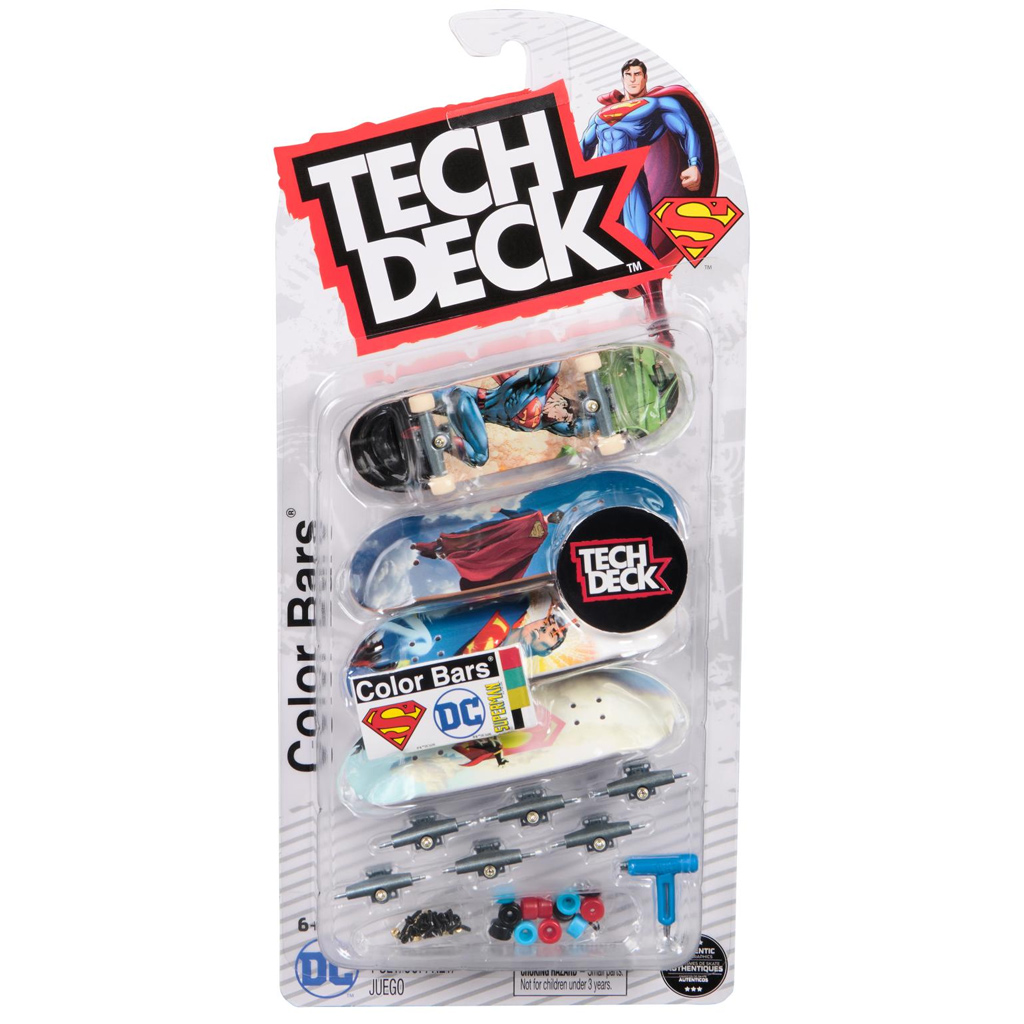 Tech Deck: Superman fingerboard 4db-os gördeszka szett - Spin Master kép 1
