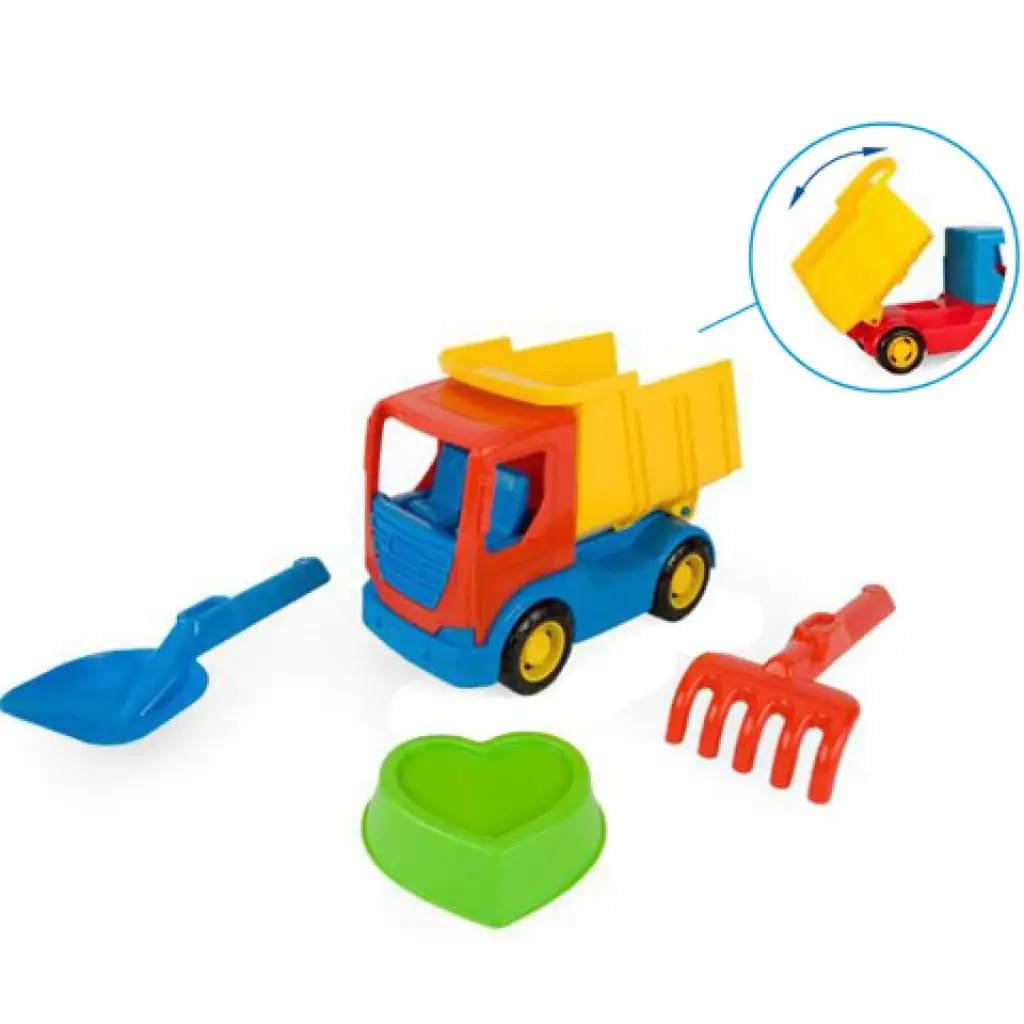 Tech Truck Dömper homokozó szettel 23cm - Wader kép 1
