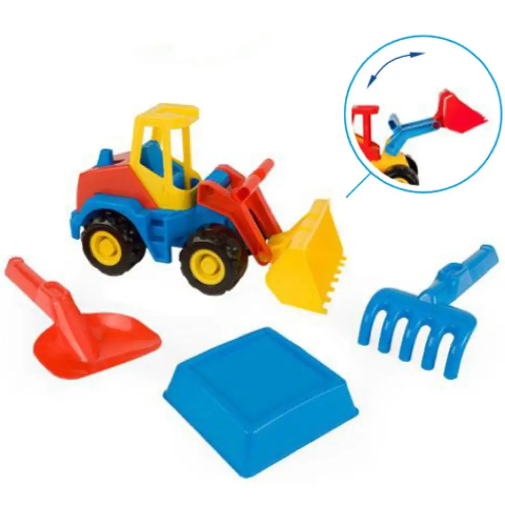 Tech Truck Rakodógép homokozó szettel 27cm - Wader kép 1