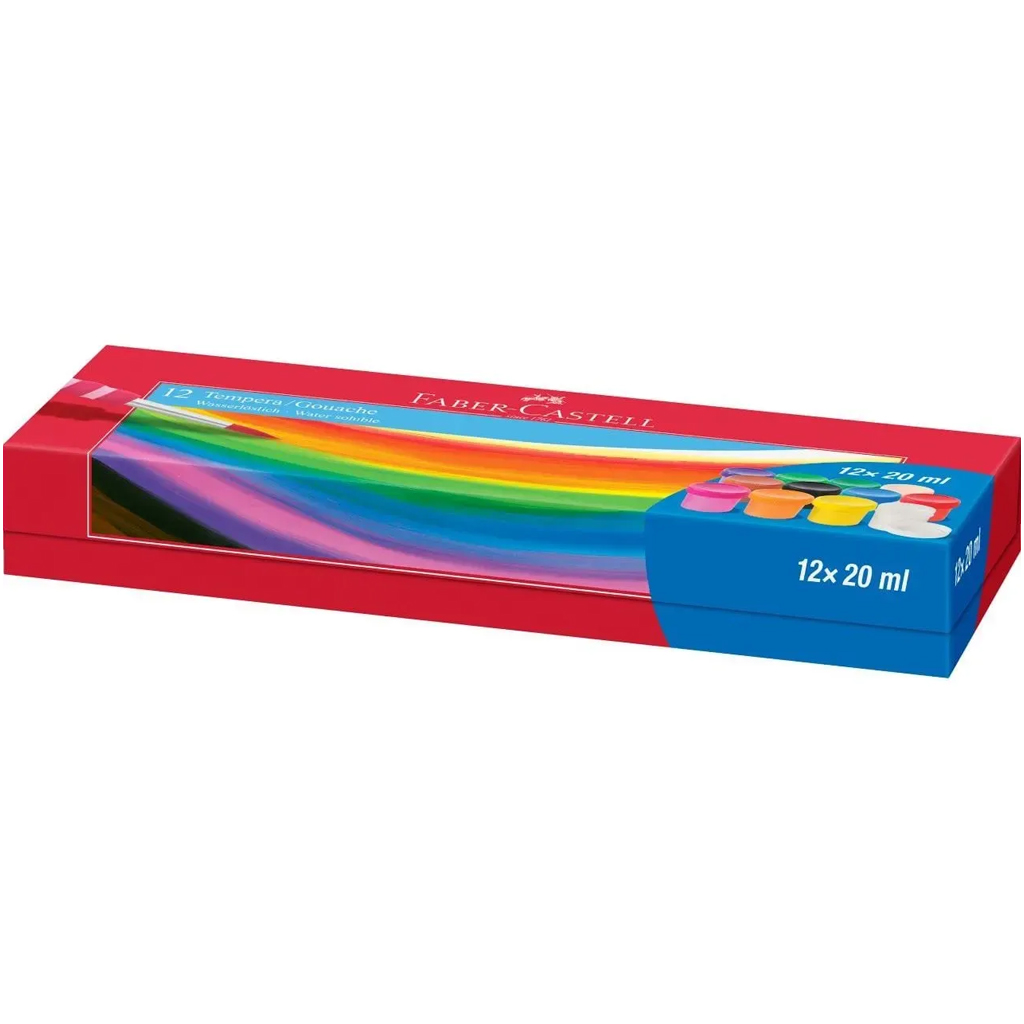 Faber-Castell: Tégelyes tempera szett 12x20ml kép 1