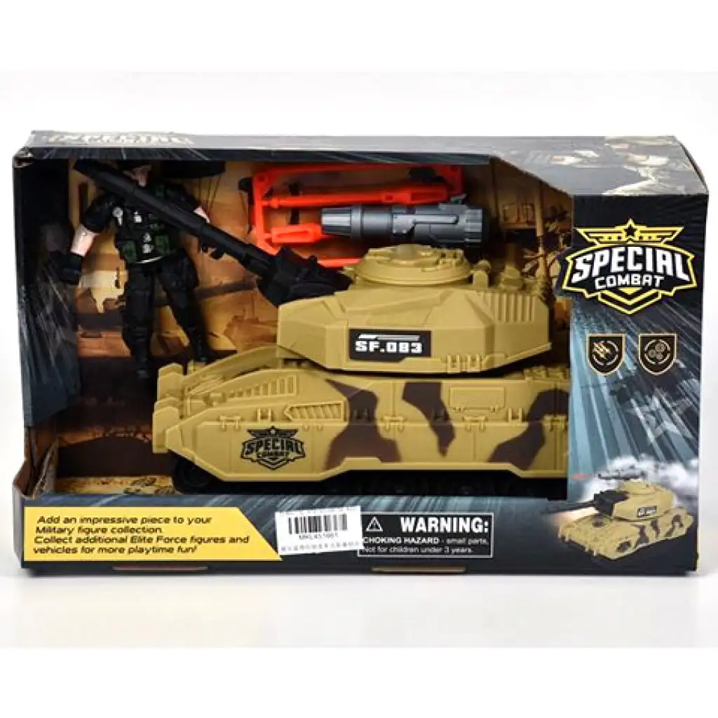 Special Combat terepmintás tank akció figurával 26cm-es kép 1