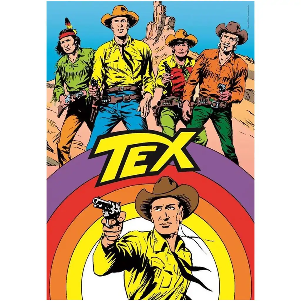 Tex képregényes HQC 1000 db-os puzzle poszterrel - Clementoni kép 2
