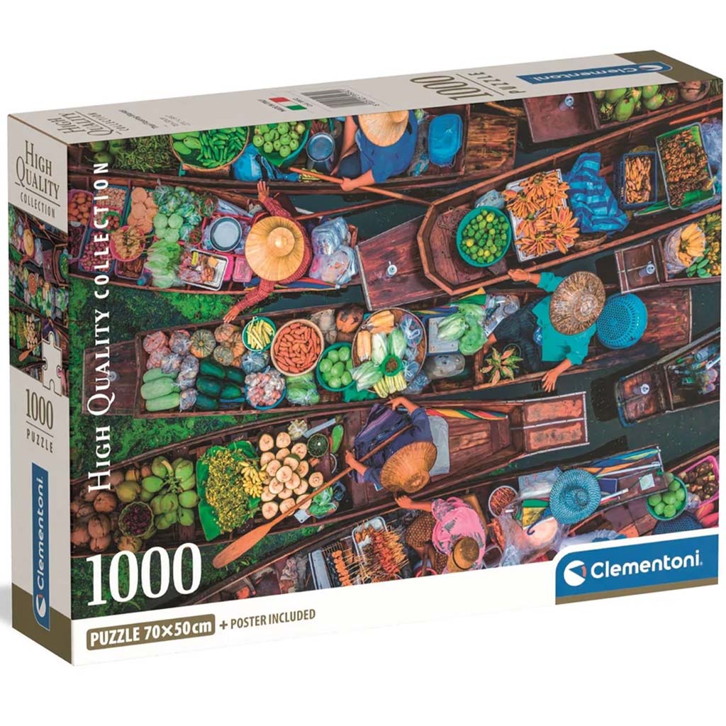 Thaiföldi úszó piac HQC 1000db-os puzzle - Clementoni kép 1