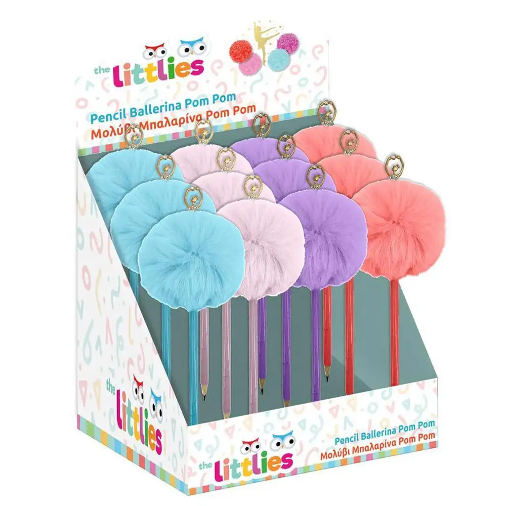 The Littlies: Pomponos ceruza többféle 1db kép 1