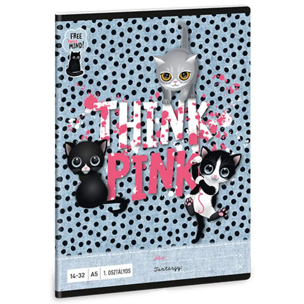 Ars Una: Think-Pink 1.osztályos vonalas füzet A/5 14-32 kép 1