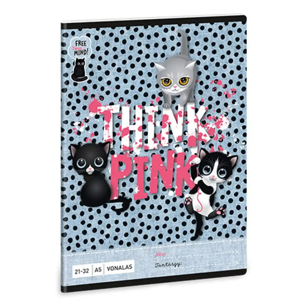 Ars Una: Think Pink vonalas füzet A/5 21-32 kép 1