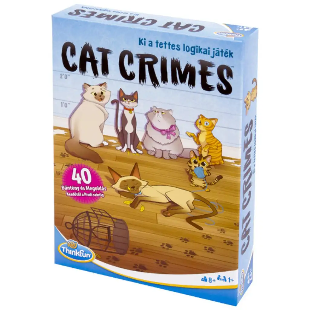 ThinkFun Cat Crimes: Zsivány cicák társasjáték kép 1