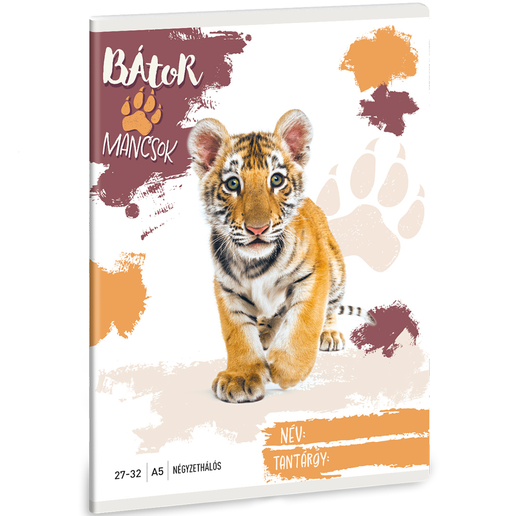 Ars Una: Bátor Mancsok - Tigris kockás füzet A/5 27-32 kép 1
