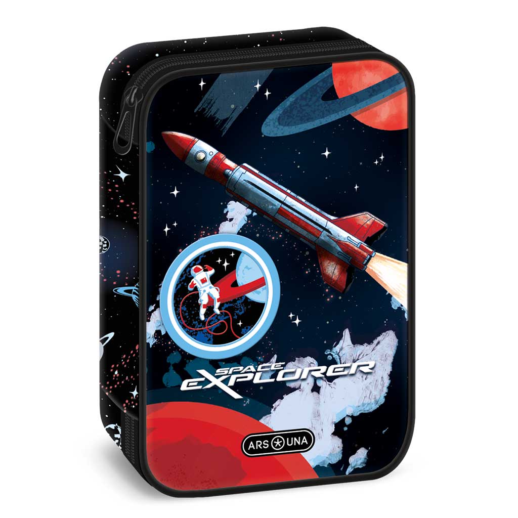 Ars Una: Space Explorer többszintes tolltartó 15,5x22,5x4,5cm kép 1