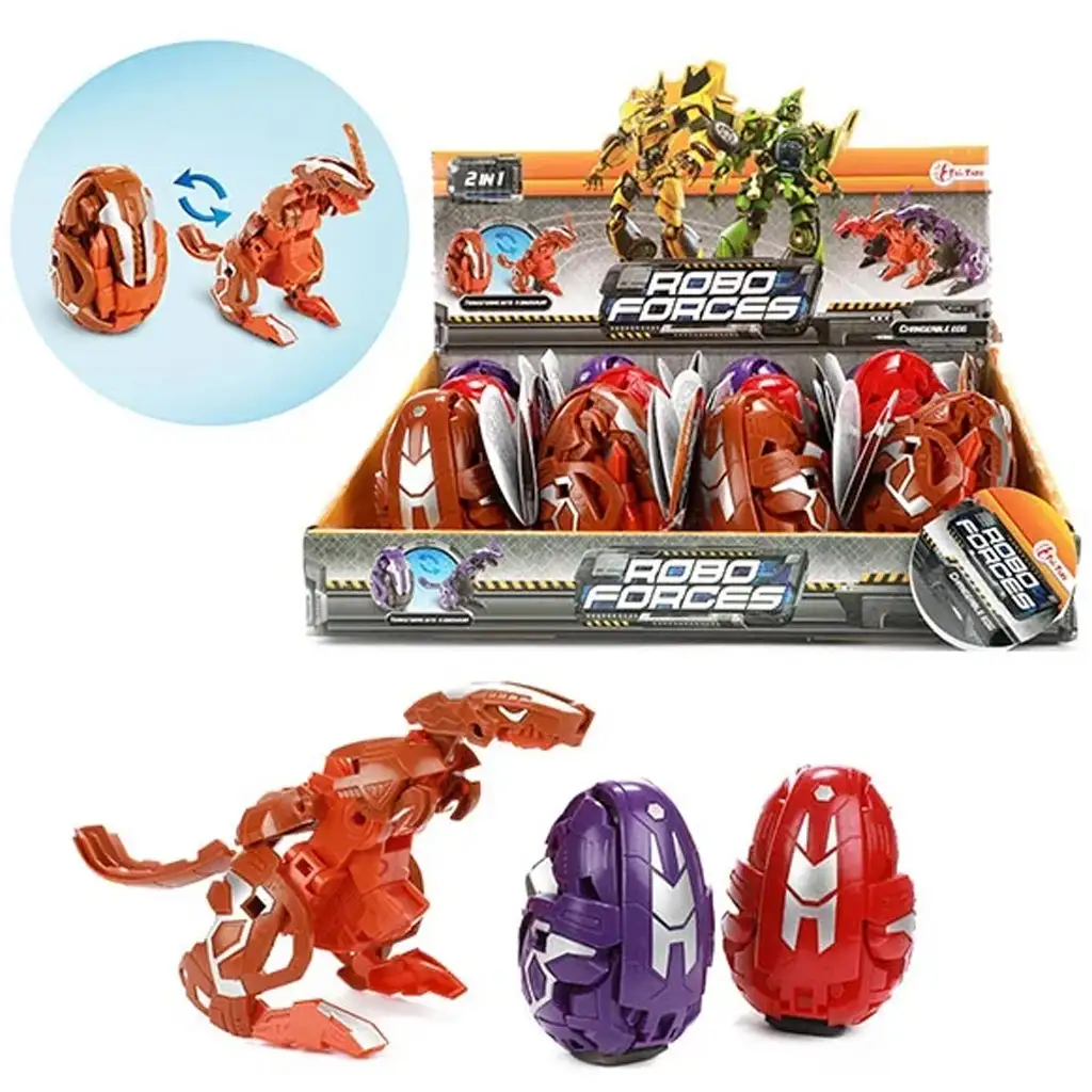 Robo Forces átalakuló dinoszaurusz tojás 1db kép 1
