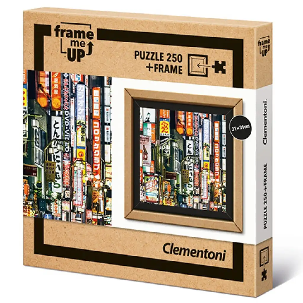 Tokiói fények 250db-os puzzle kerettel - Clementoni kép 1
