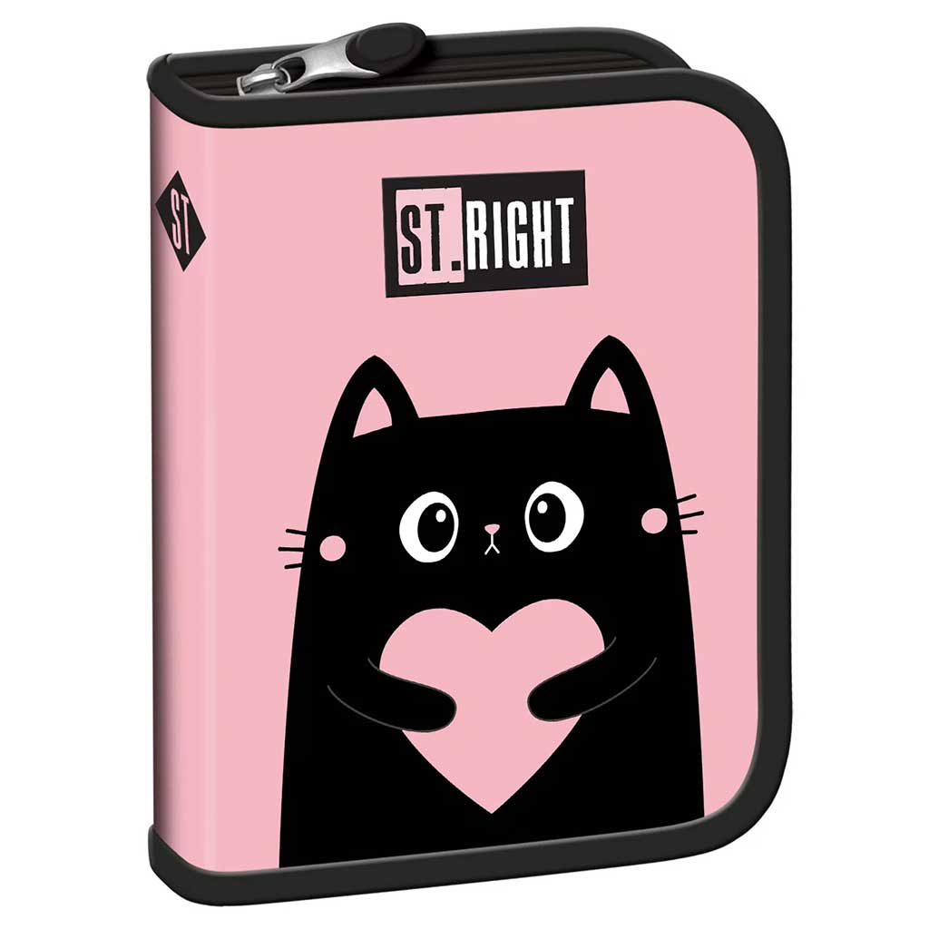 St.Right Purrfect Love kihajtható tolltartó PC03 20,5x14x3,5cm kép 1