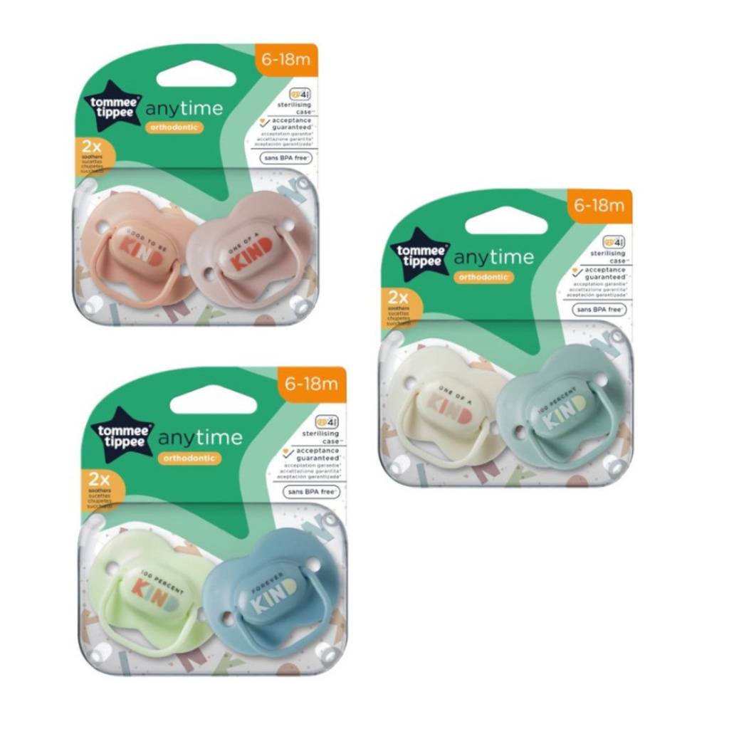 Tommee Tippee: AnyTime 2 db-os fogszabályzós cumi szett (6-18 hó) kép 2