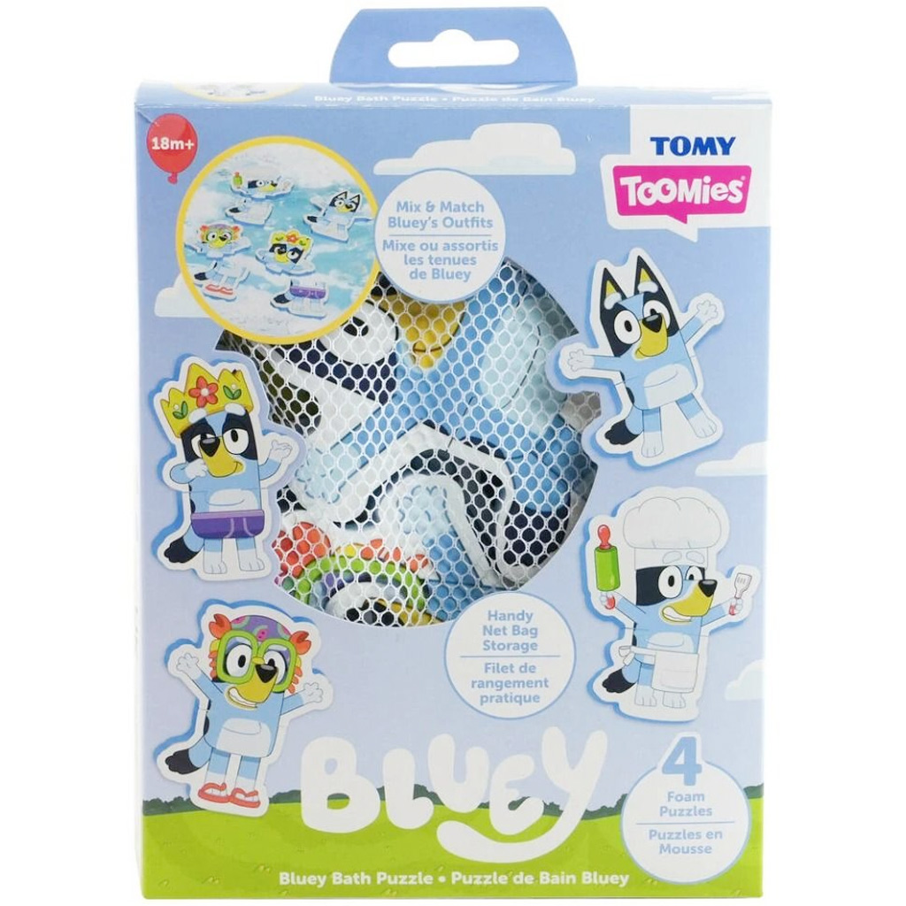 Tomy Toomies: Bluey fürdőpuzzle 4 figurával kép 1