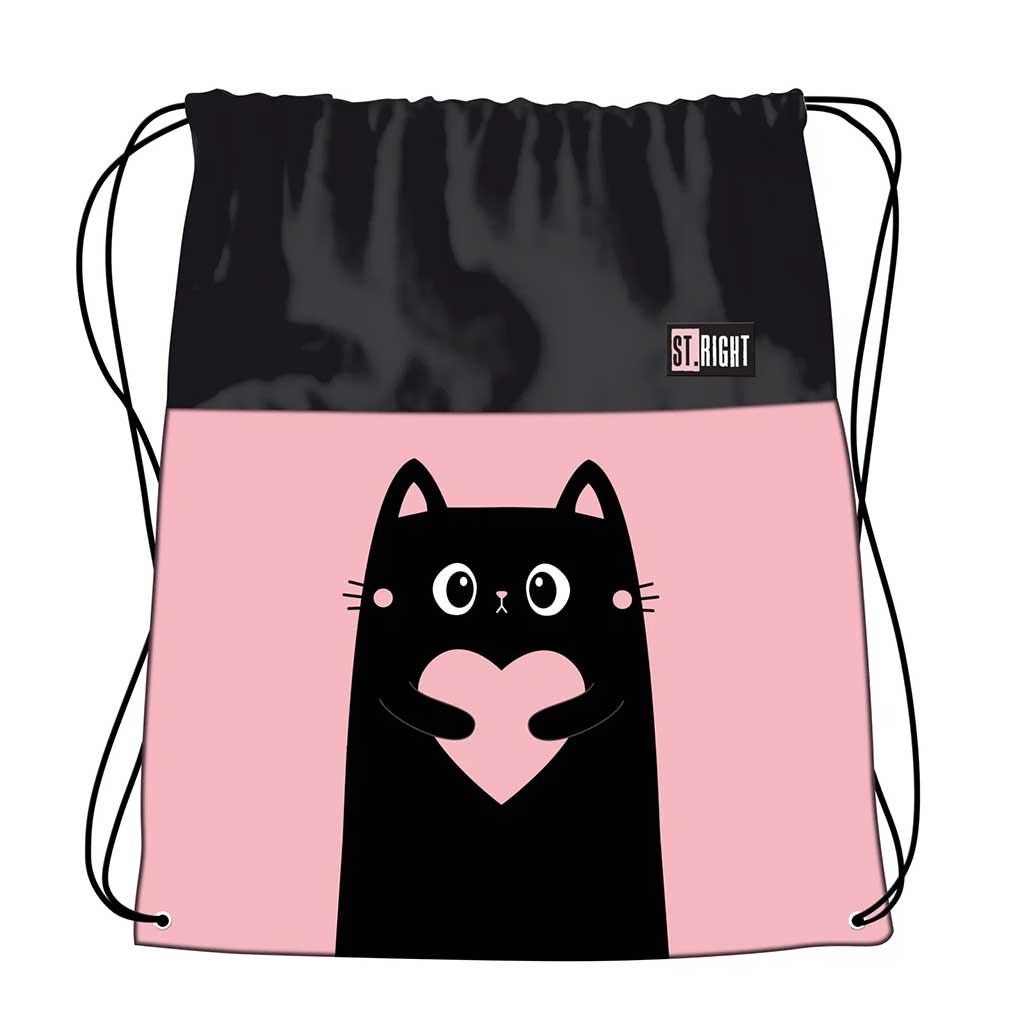 St.Right Purrfect Love tornazsák, sportzsák 34x43cm kép 1