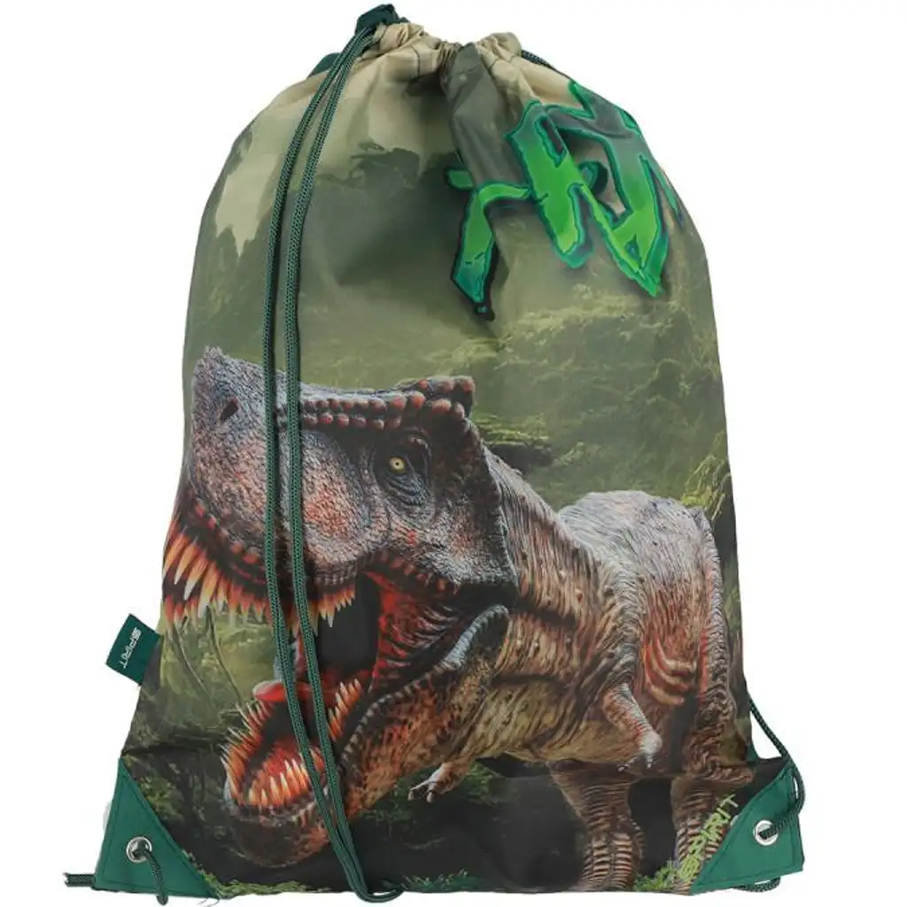 Spirit: T-Rex dinoszaurusz mintás tornazsák, sportzsák 33x47cm kép 1