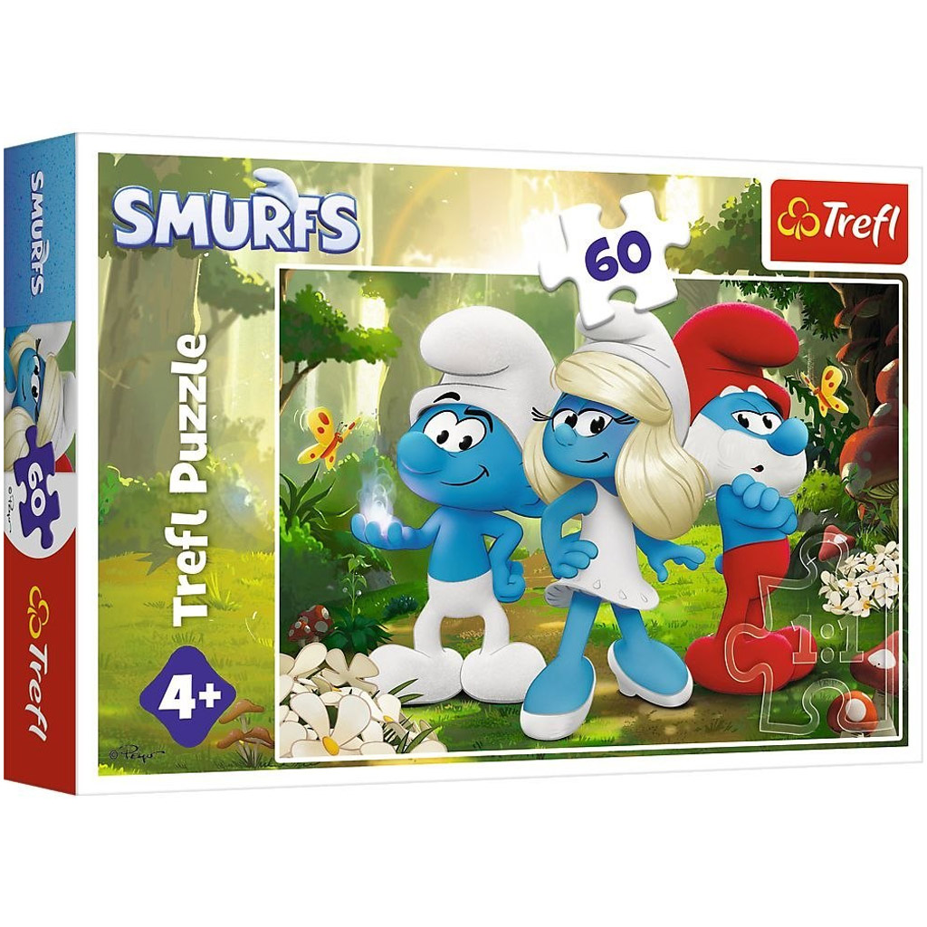 Hupikék törpikék 60db-os puzzle - Trefl kép 1