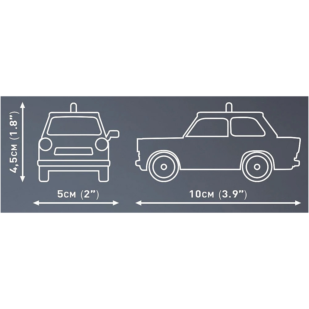 COBI: Trabant 601 Polizei építőjáték (24541) kép 3